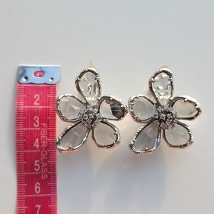 Sterling silver crystal earrings